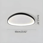 Minimalist Oval LED Ceiling Light