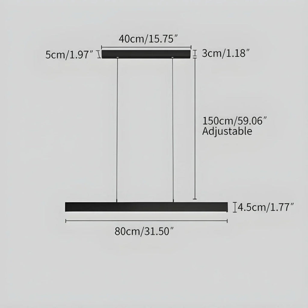 Minimalist Linear LED Pendant Light