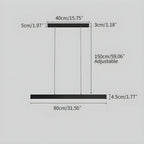 Minimalist Linear LED Pendant Light