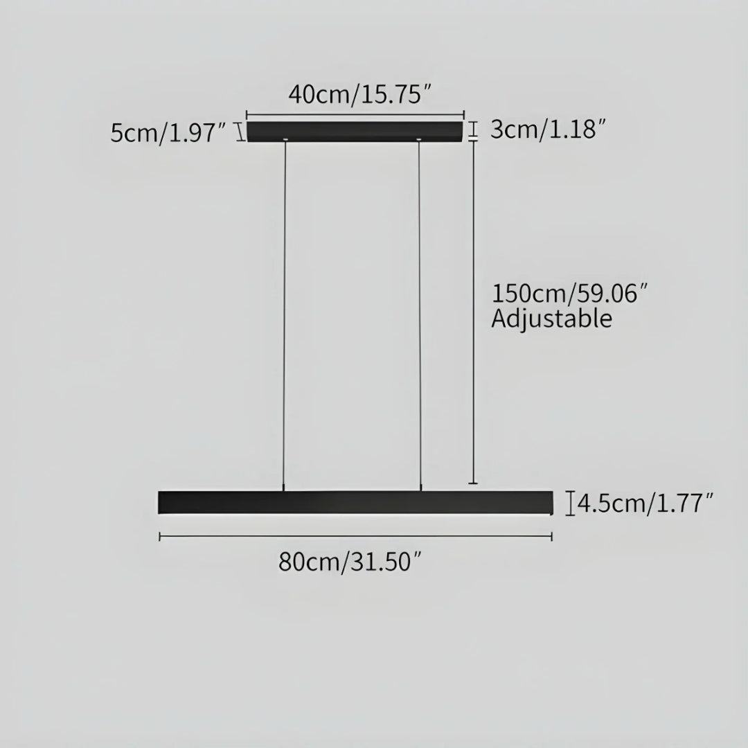 Minimalist Linear LED Pendant Light