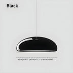 Contemporary Dome-Shaped Metal Pendant Light