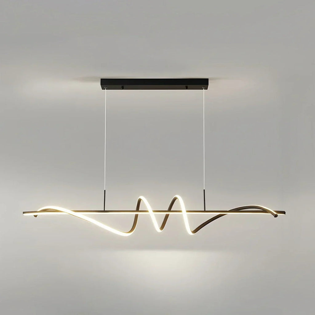 Modern Wavy LED Pendant Light
