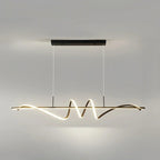 Modern Wavy LED Pendant Light