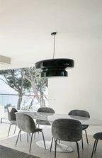 Modern Amber Glass Pendant Light
