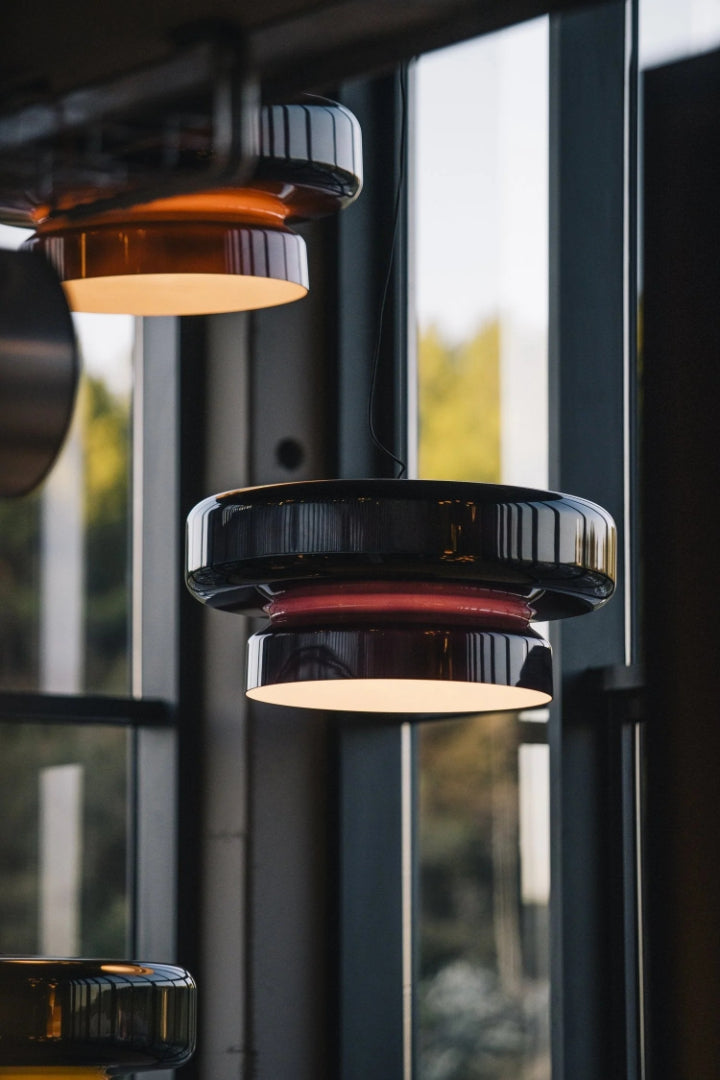 Modern Amber Glass Pendant Light