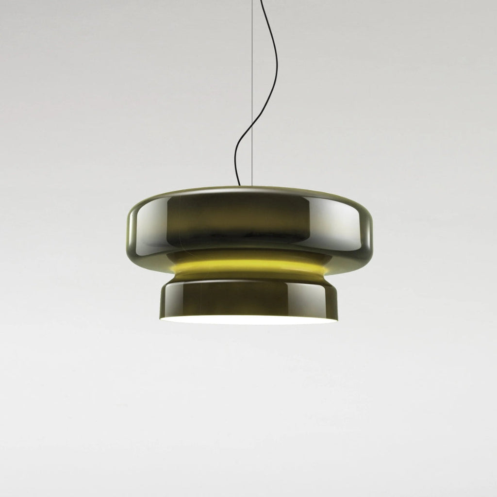 Modern Amber Glass Pendant Light