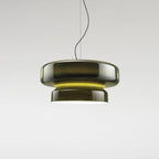 Modern Amber Glass Pendant Light