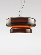 Modern Amber Glass Pendant Light