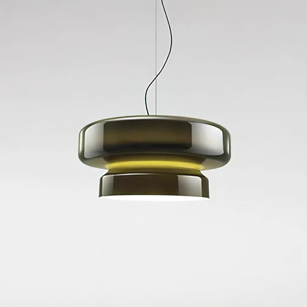 Modern Amber Glass Pendant Light