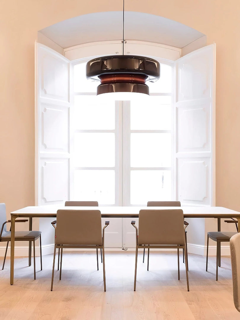 Modern Amber Glass Pendant Light