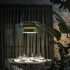 Modern Amber Glass Pendant Light