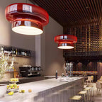 Modern Amber Glass Pendant Light
