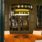 Modern Amber Glass Pendant Light