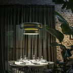 Modern Amber Glass Pendant Light
