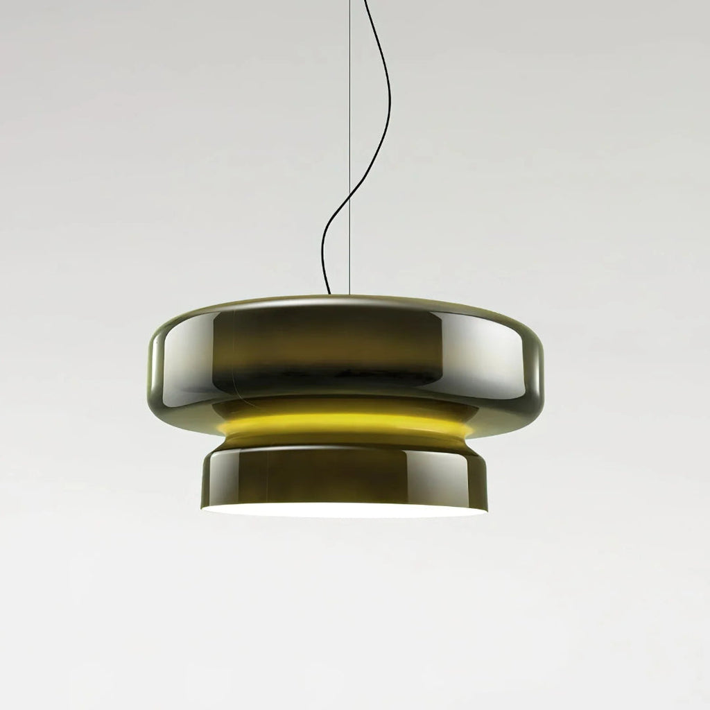 Modern Amber Glass Pendant Light