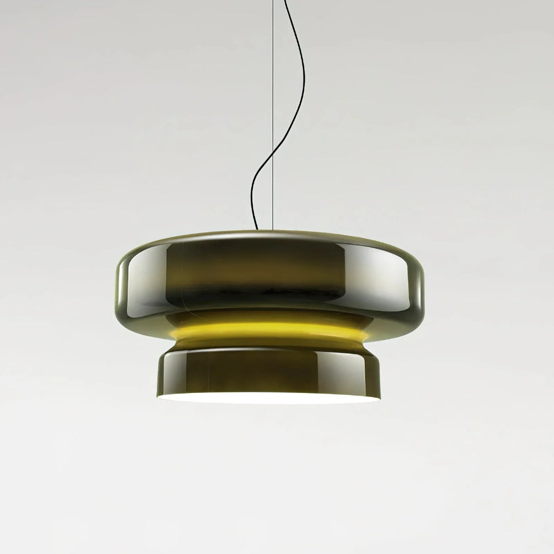 Modern Amber Glass Pendant Light