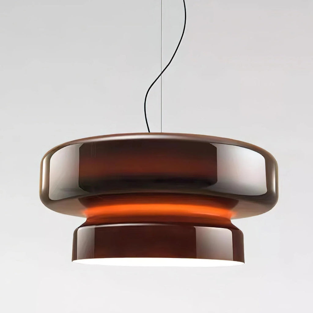 Modern Amber Glass Pendant Light