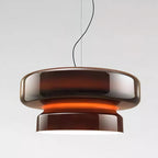 Modern Amber Glass Pendant Light