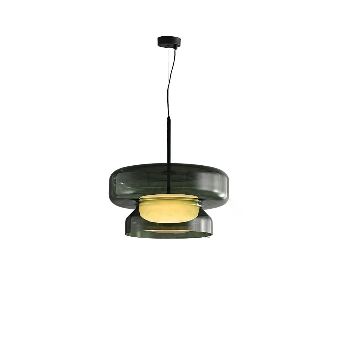 Modern Amber Glass Pendant Light