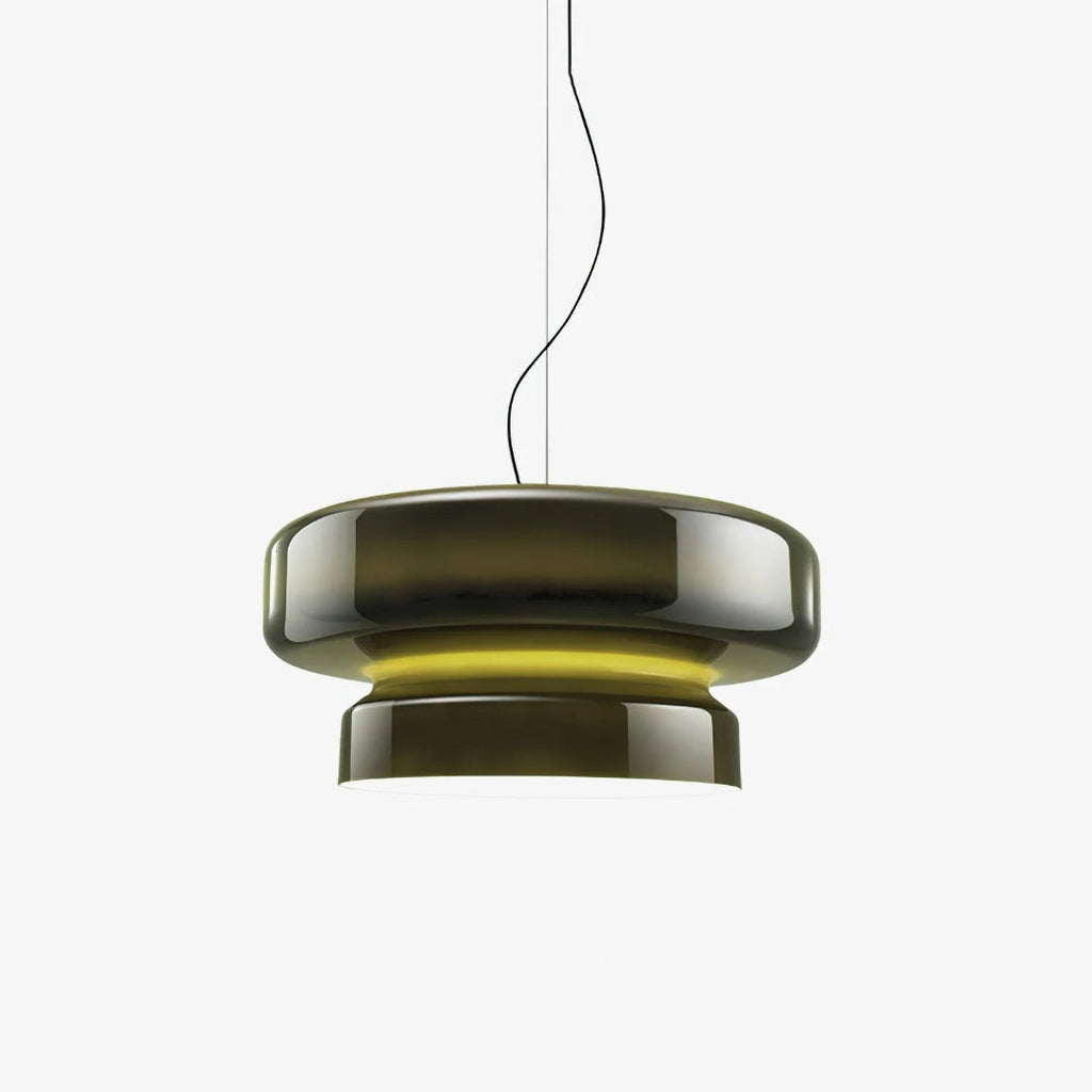 Modern Amber Glass Pendant Light