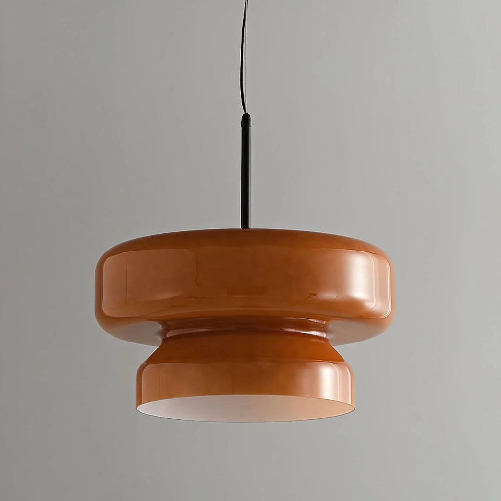 Modern Amber Glass Pendant Light