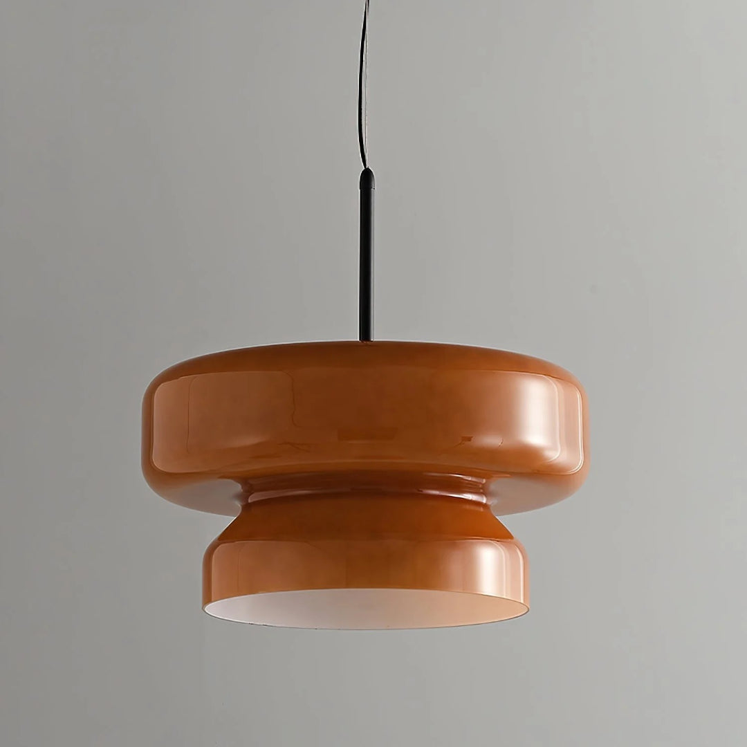 Modern Amber Glass Pendant Light