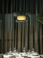 Modern Amber Glass Pendant Light