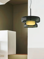 Modern Amber Glass Pendant Light