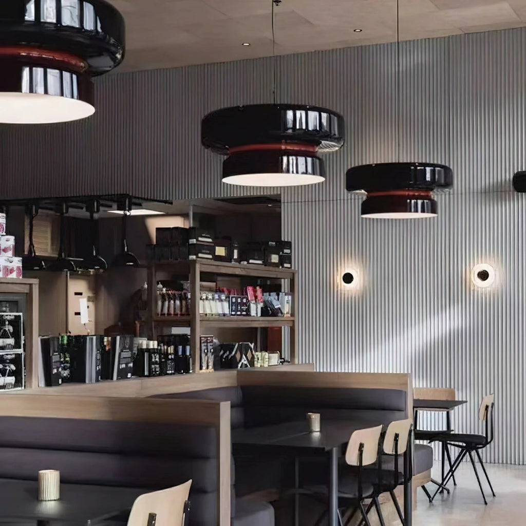 Modern Amber Glass Pendant Light
