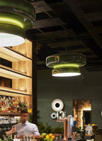 Modern Amber Glass Pendant Light