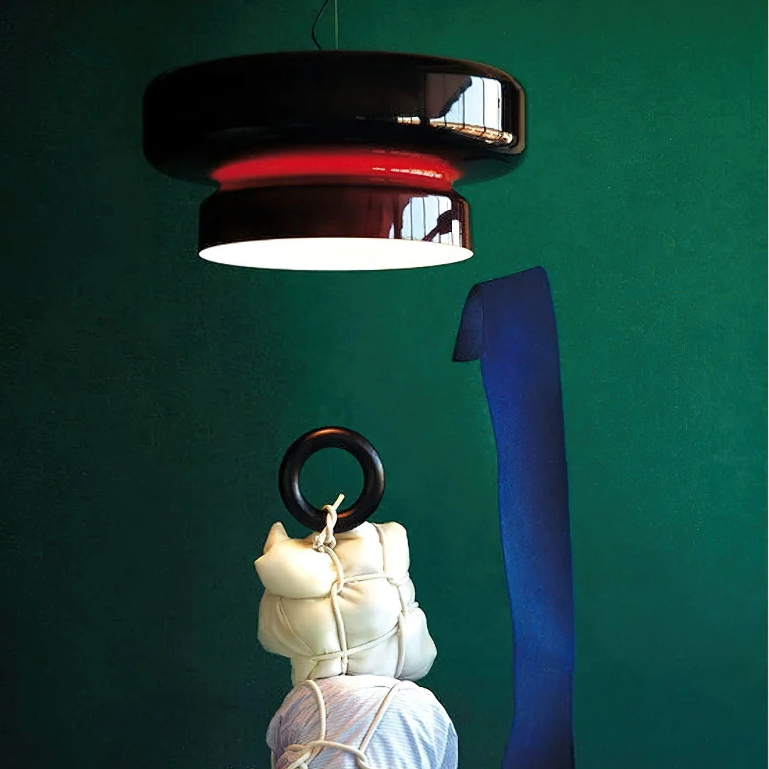 Modern Amber Glass Pendant Light