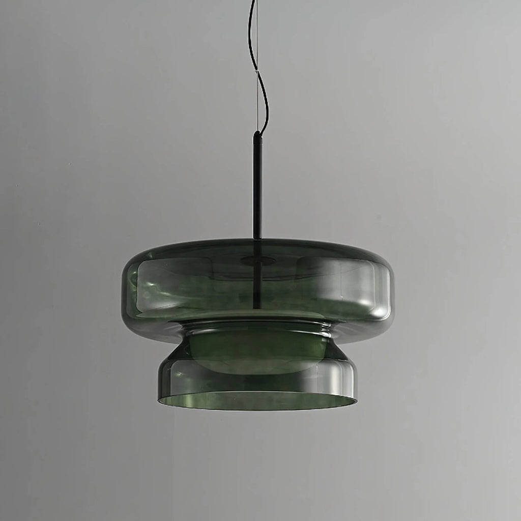 Modern Amber Glass Pendant Light