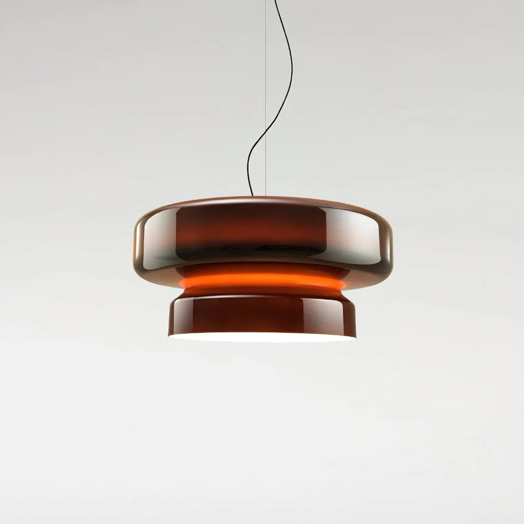 Modern Amber Glass Pendant Light