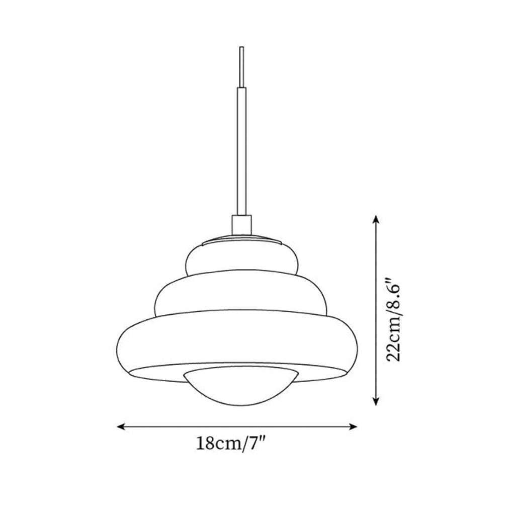 Retro Glass Pendant Light