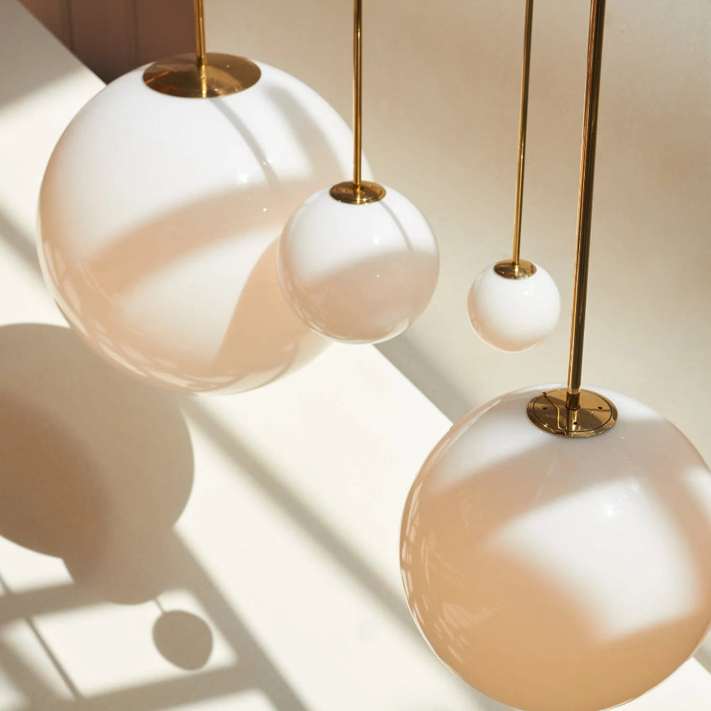 Minimalist Round Glass Pendant Light