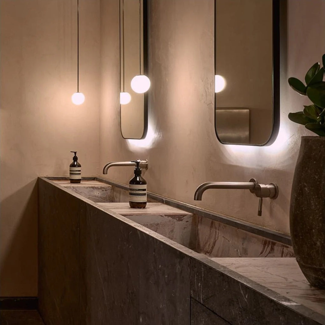 Minimalist Round Glass Pendant Light