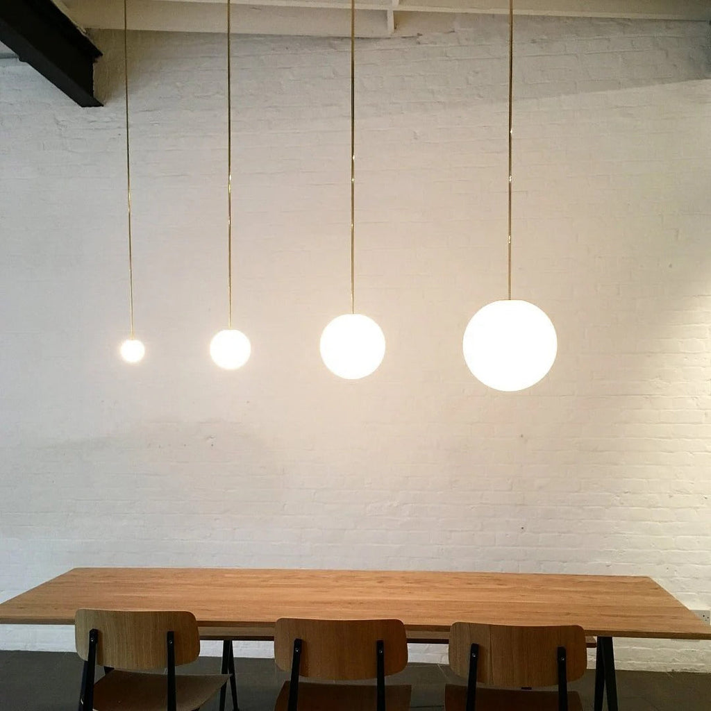 Minimalist Round Glass Pendant Light