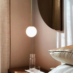 Minimalist Round Glass Pendant Light