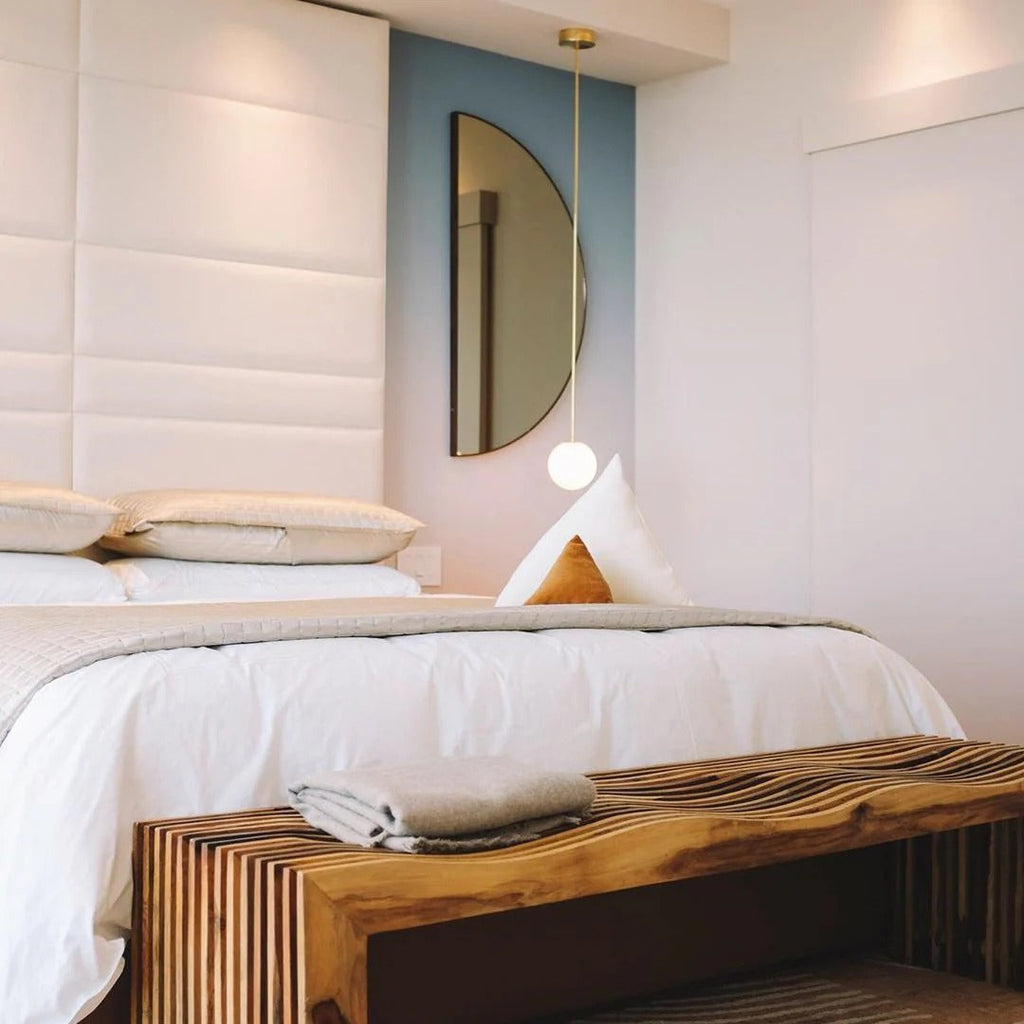 Minimalist Round Glass Pendant Light