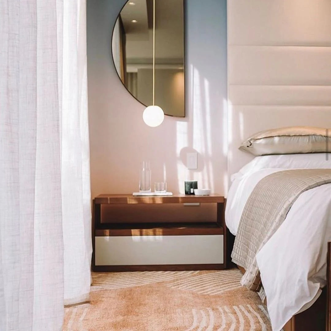 Minimalist Round Glass Pendant Light