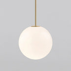 Minimalist Round Glass Pendant Light