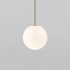 Minimalist Round Glass Pendant Light