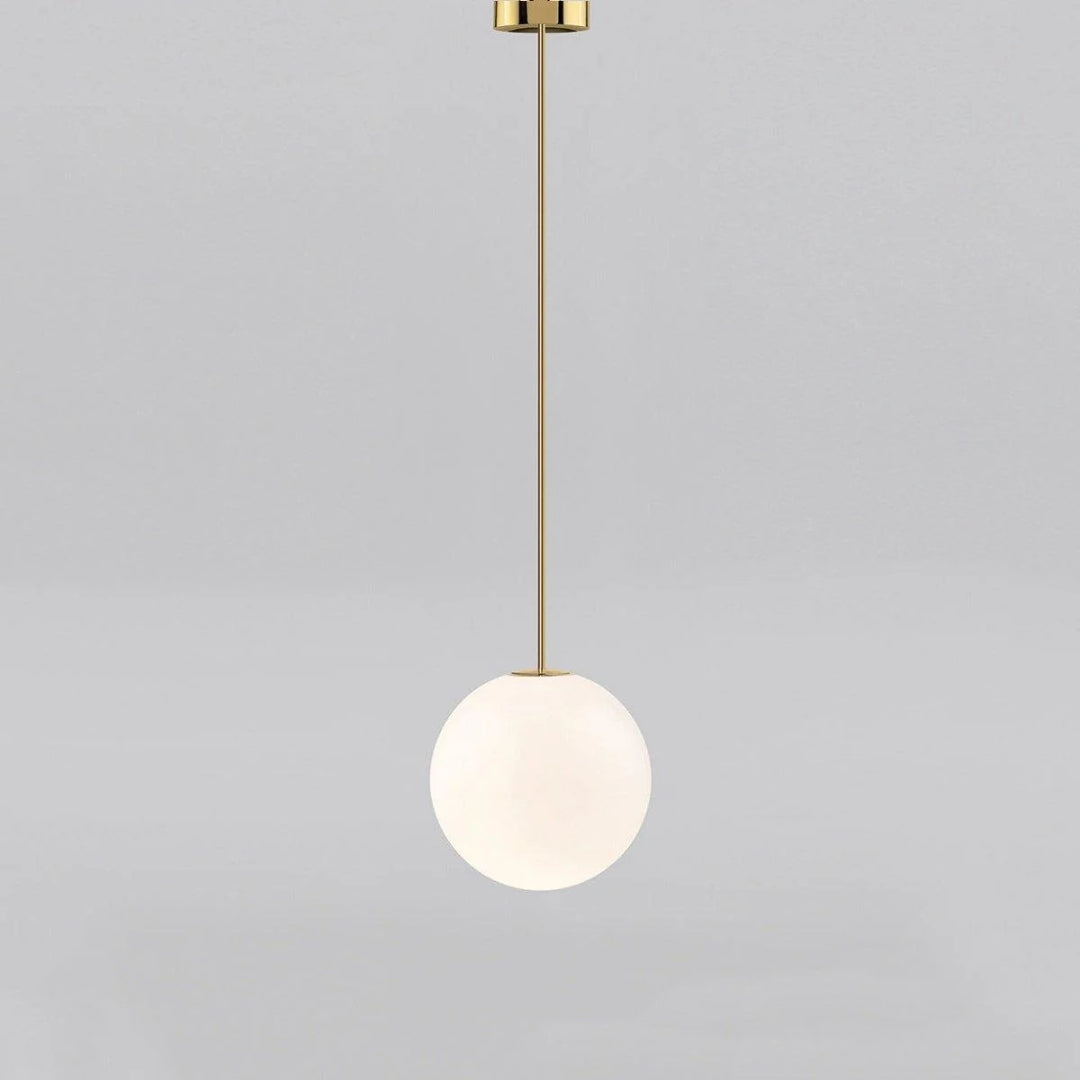 Minimalist Round Glass Pendant Light