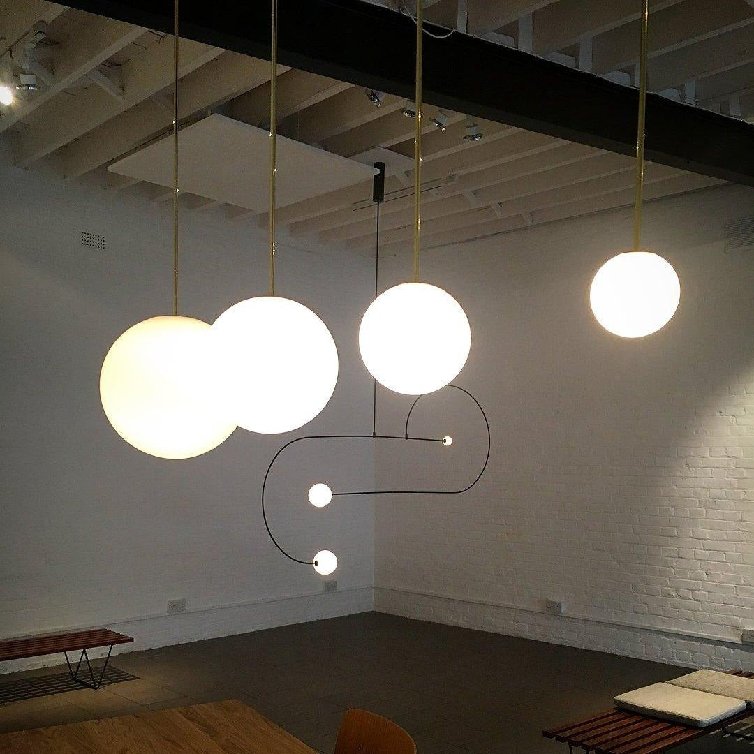 Minimalist Round Glass Pendant Light