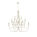Brass Chandelier with Multi-Head E14 Sockets | Retro Postmodern Style | Adjustable Hanging Chain for Living and Dining Rooms