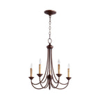 Brass Chandelier with Multi-Head E14 Sockets | Retro Postmodern Style | Adjustable Hanging Chain for Living and Dining Rooms