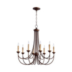 Brass Chandelier with Multi-Head E14 Sockets | Retro Postmodern Style | Adjustable Hanging Chain for Living and Dining Rooms