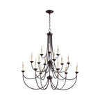 Brass Chandelier with Multi-Head E14 Sockets | Retro Postmodern Style | Adjustable Hanging Chain for Living and Dining Rooms