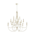 Brass Chandelier with Multi-Head E14 Sockets | Retro Postmodern Style | Adjustable Hanging Chain for Living and Dining Rooms