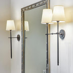 Indoor Wall Lamp Brass and Fabric with Conical Shade | Silva Style | Soft Ambient Lighting for Bedrooms and Living Rooms